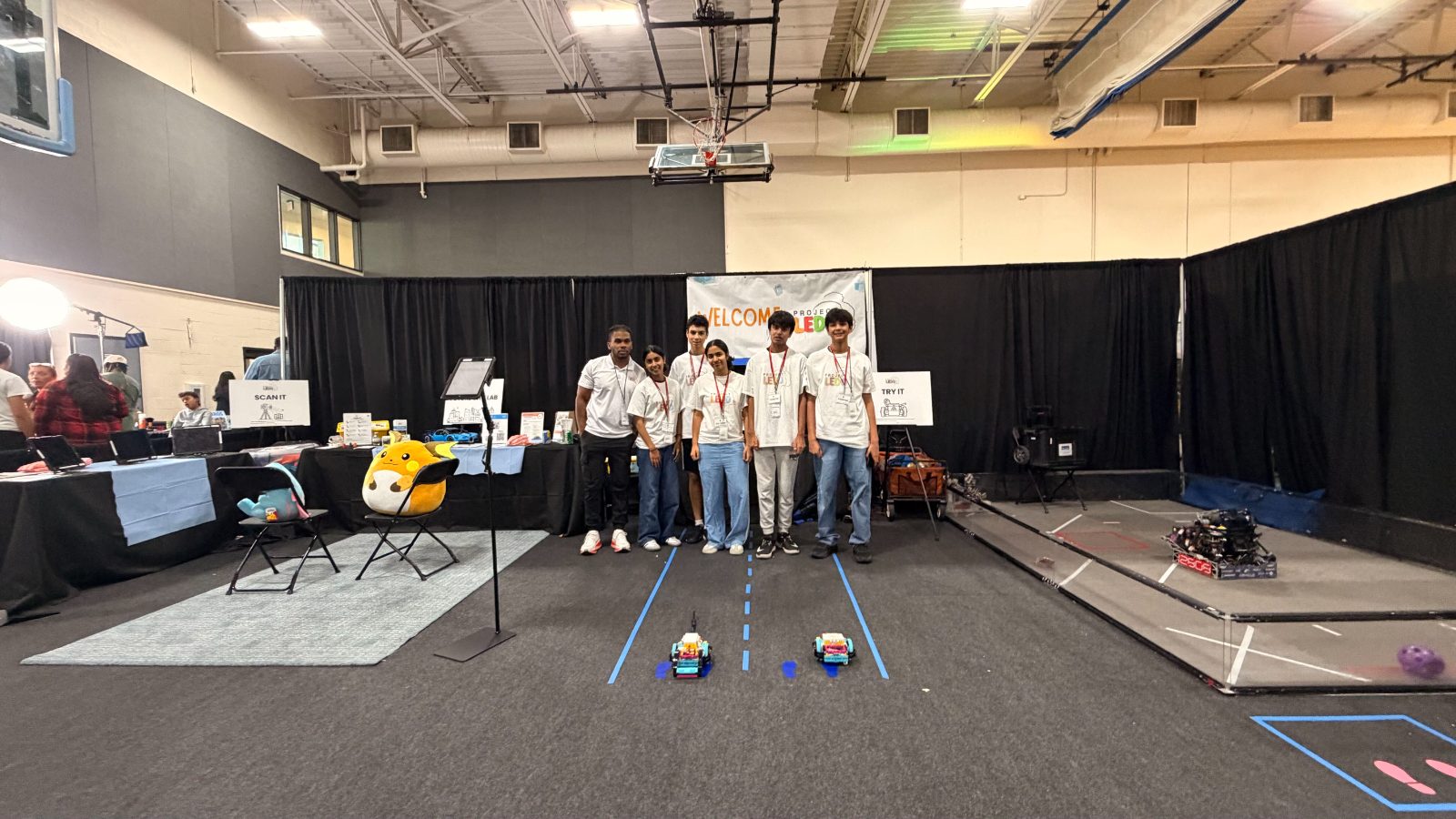 Team LEDO at the Project LEDO booth